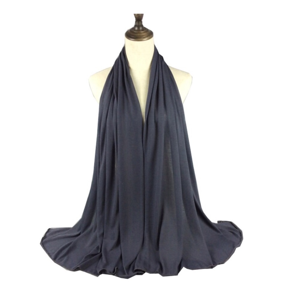 Lightweight poly cotton jersey Hijab scarf